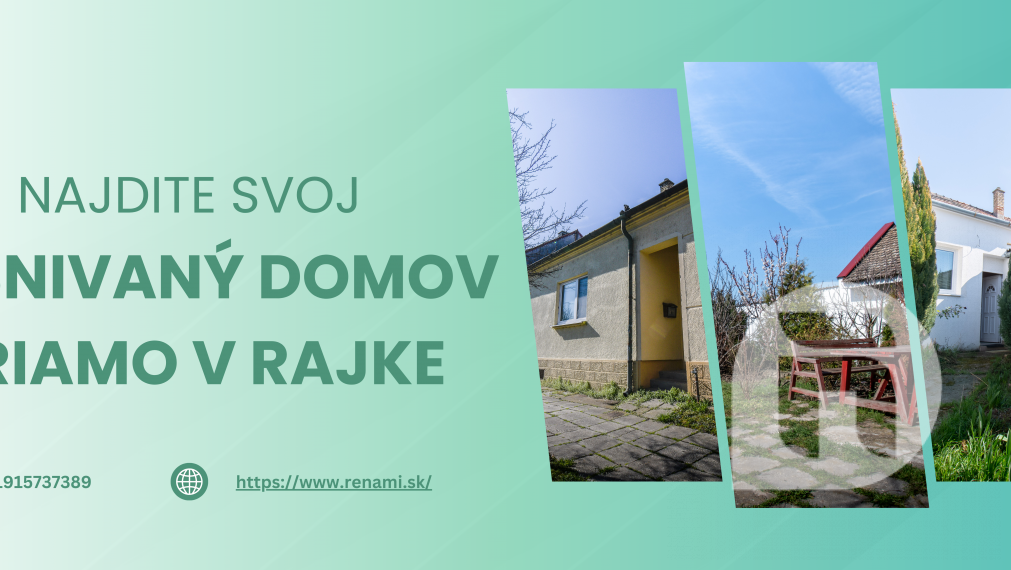NOVINKA - 3.izb RODINNÝ DOM S VEĽKÝM POZEMKOM RAJKA - MAĎARSKO