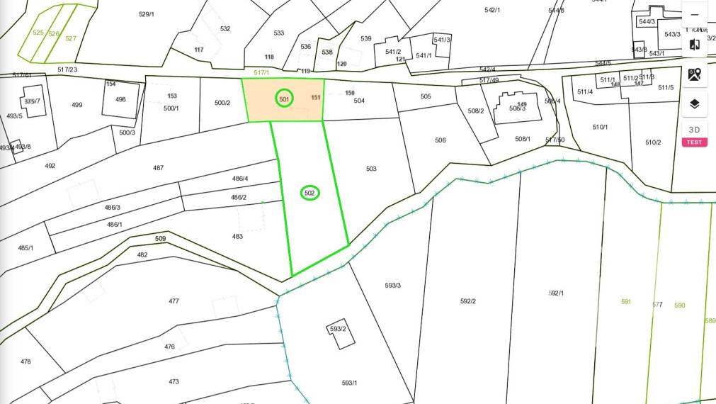 Predaj stavebného pozemku 1583m2 v obci Pernek na Záhorí