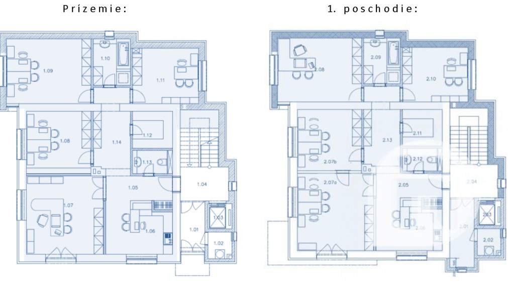 Prenájom exkluzívnych administratívnych priestorov Bratislava Koliba - Hlavná ul. + parking