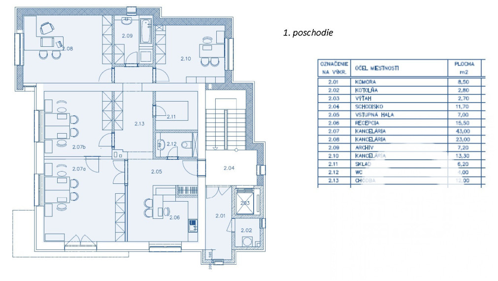 Prenájom exkluzívnych administratívnych priestorov Bratislava Koliba - Hlavná ul. + parking