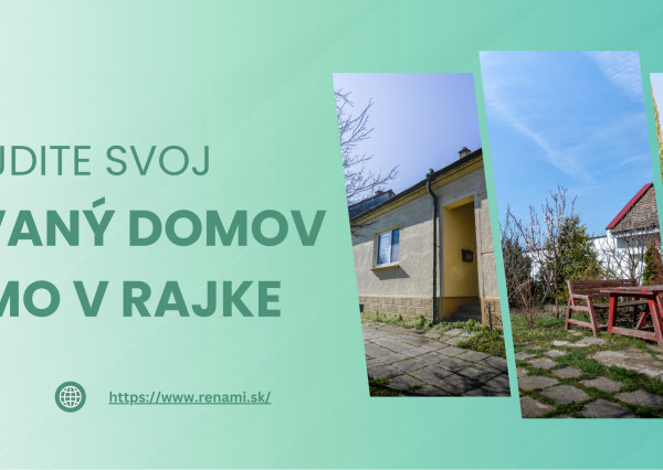 NOVINKA - 3.izb RODINNÝ DOM S VEĽKÝM POZEMKOM RAJKA - MAĎARSKO