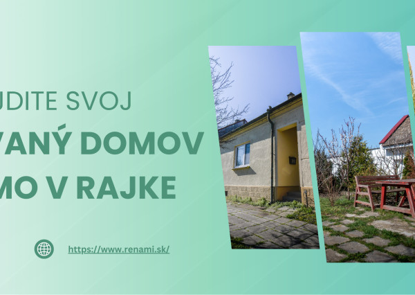 NOVINKA - 3.izb RODINNÝ DOM S VEĽKÝM POZEMKOM RAJKA - MAĎARSKO