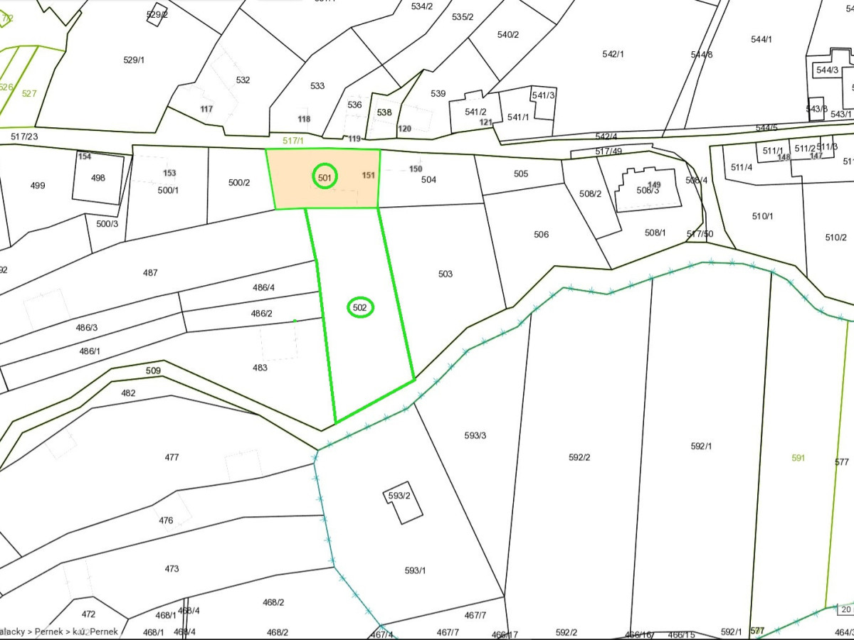Predaj stavebného pozemku 1583m2 v obci Pernek na Záhorí 2